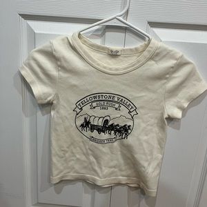 Brandy melville baby crop top tee aesthetic indie